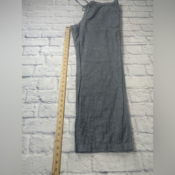 GAP Women's Gray Wide Leg Pants. Drawstring Waist. Size 12. - Picture 5 of 7